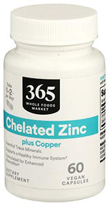 365 by Whole Foods Market, Zinc Chelated, 60 Capsules