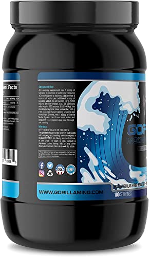 Gorilla Mode Glycerol Pre-Workout - Hydrating Pre-Workout Formula for Intense Pumps · Intramuscular Hyper-Hydration · Increased Power & Endurance / 1270 Grams (Fruit Punch)