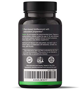 Quercetin 500mg with Bromelain Supplement Complex - Helps Promote Immune Function, Cardiovascular Health, and Allergy Support - 120 Capsules