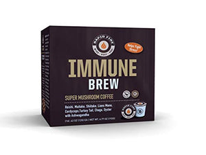 Rapidfire Immune Premium Brew Coffee with Immune Boosting Mushrooms and Ashwagandha, 16 Count