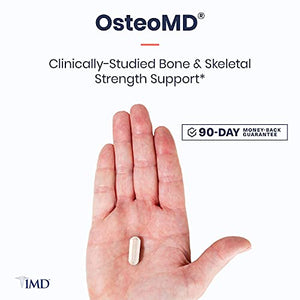 1MD Nutrition OsteoMD for Comprehensive Bone Support | with Calcium Hydroxyapatite, Vitamin D3 & K2 | 180 Capsules (2-Pack)