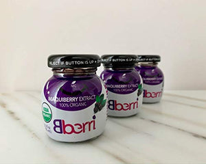 Bberri Extract (Maqui Berry 100% Organic) Pack of 6 x 2.5 fl oz