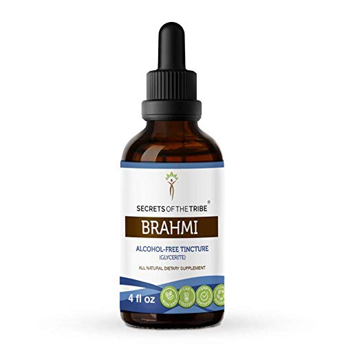 Brahmi Tincture Alcohol-Free Extract, Organic Brahmi (Bacopa Monnieri) 4 oz