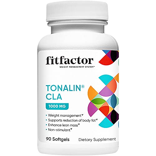 Tonalin CLA Supports Weight Management and Reduction of Body Fat 1000 MG (90 Softgels) by fitfactor