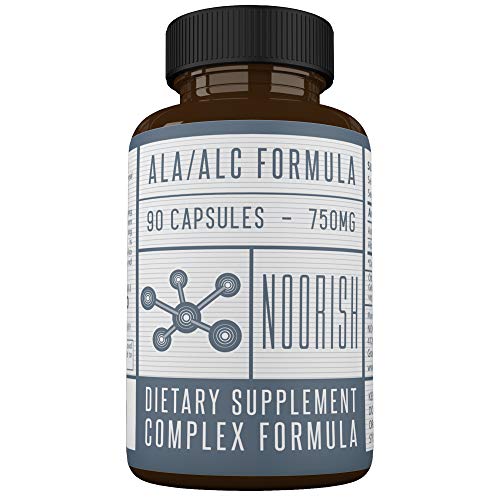 Acetyl L-Carnitine with Alpha Lipoic Acid - ALA ALC ALCAR - Alpha Lipoic Acid with Acetyl L-Carnitine - 525 mg ALCAR - 225 mg ALA - 90 Capsules