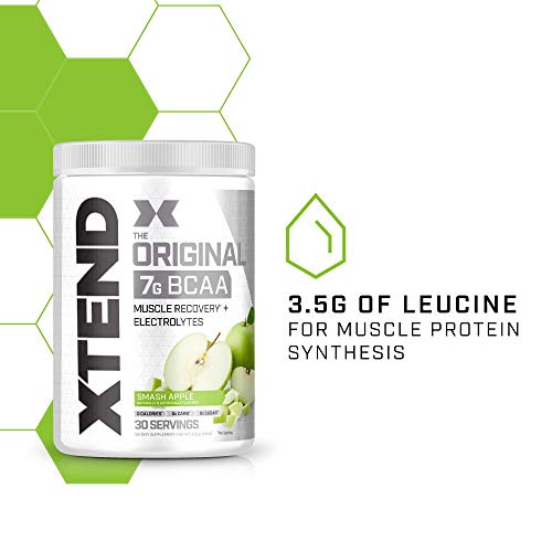 XTEND Original BCAA Powder Smash Apple | Sugar Free Post Workout Muscle Recovery Drink with Amino Acids | 7g BCAAs for Men & Women | 30 Servings