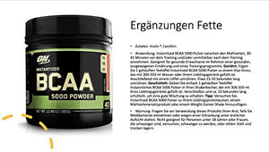 Optimum Nutrition Instantized BCAA Powder, Keto Friendly Branched Chain Essential Amino Acids, 5000mg, Fruit Punch,13.40 oz, 40 Servings (Packaging May Vary)