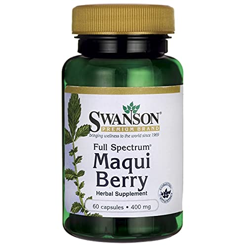 Swanson Full Spectrum Maqui Berry 400 Milligrams 60 Capsules