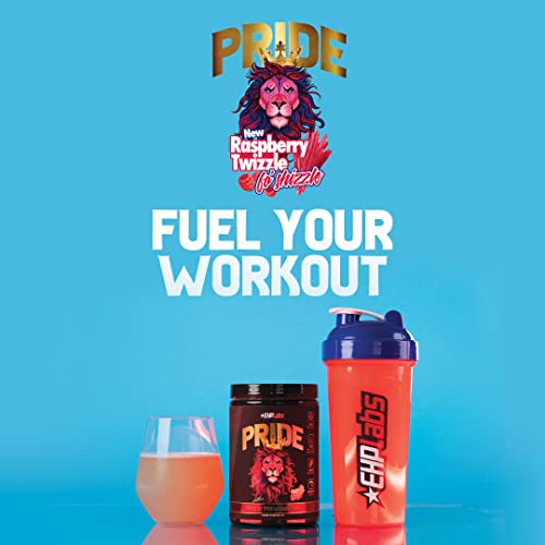 Pride by EHPlabs Pre-Workout Supplement - Energy Booster, Sharp Focus, Epic Pumps & Faster Recovery - 40 Servings (Raspberry Twizzle fo Shizzle)
