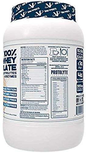 VMI Sports | ProtoLyte Whey Isolate Protein Powder | Low Calorie Whey Protein Powder for Weight Loss | Protein Powder for Muscle Gain | Digestive Enzymes | Non-GMO (Vanilla Peanut Butter, 1.6 Pounds)