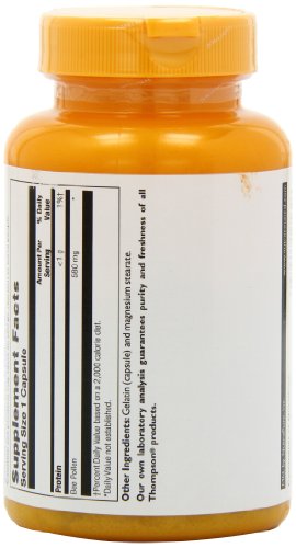 Thompson Bee Pollen , 580 Mg, 100 Capsules, (Pack of 2)