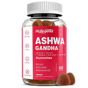 Ashwa Gummies 2000mg Ashwagandha Root Powder with Maca for Women Men, Asgandh Vitamin Supplement for Men Women, Relief Stress, Support Sleep, 60 Bear Gummies Alternative to Capsules Powder Liquid Tea