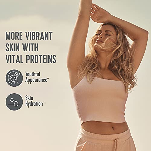 Vital Proteins Collagen Peptides Powder Supplement (Type I, III) for Skin Hair Nail Joint - Hydrolyzed Collagen - Dairy and Gluten Free - 20g per Serving - Unflavored 5 oz Canister