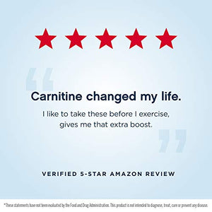 Jarrow Formulas Acetyl L-Carnitine 500 mg - 120 Veggie Caps - Antioxidant Protection for the Brain - Supports Energy Production & Metabolism - Heart & Cardiovascular Health - Up to 120 Servings