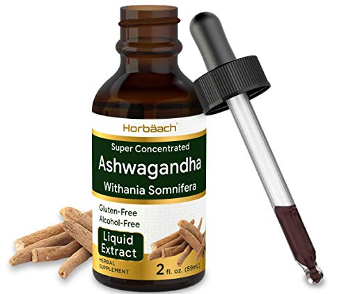 Ashwagandha Root Liquid Extract | 2 fl oz | Alcohol Free Tincture | Vegetarian, Non-GMO, Gluten Free Supplement | by Horbaach