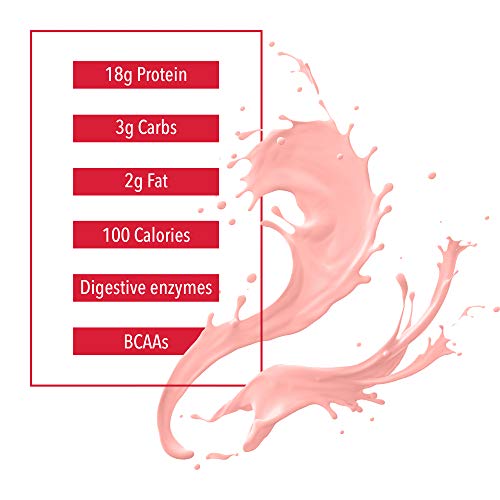 Whey Factors by Natural Factors, Grass Fed Whey Protein Concentrate, Aids Muscle Development and Immune Health, Strawberry, 12 Oz