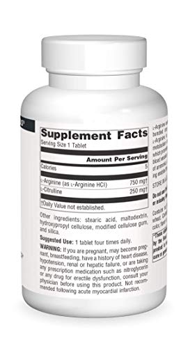 Source Naturals L-Arginine L-Citrulline Complex, 120 Tablets, 1000 mg