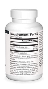 Source Naturals L-Arginine L-Citrulline Complex, 120 Tablets, 1000 mg