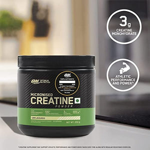 Blog Optimum Nutrition (ON) Micronized Creatine Powder - 250 Gram, 83 Serves, 3g of 100% Creatine Monohydrate per Serve, Supports Athletic Performance & Power, Unflavored.