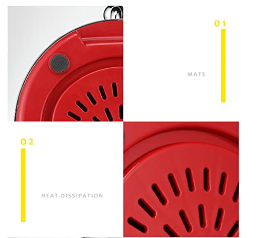 JIAXINO Slow Juicer Masticating Juicer Machine, Wide Groove Slow Juicer for Nutritious Fruit and Vegetable Juicer Spiral Cold Press Juicer is Masticating Juicers for Vegetables,Red-Aed