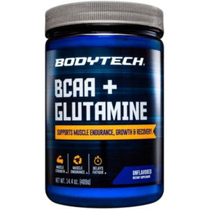 BCAA Glutamine Supports Muscle Endurance, Growth Recovery with Essential Amino Acids (14.01 Ounce Powder) by BodyTech