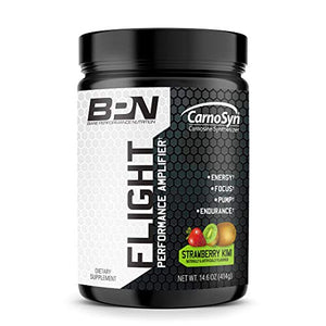 Bare Performance Nutrition, Flight Pre Workout, Energy, Focus & Endurance, Formulated with Caffeine Anhydrous, DiCaffeine Malate, N-Acetyl Tyrosine (30 Servings, Strawberry Kiwi)