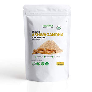 Ashwagandha Root Powder-USDA Organic 100% Pure-4.4oz-60 Servings