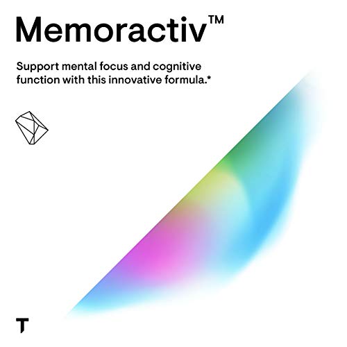 Thorne Memoractiv - Nootropic Brain Supplement - Focus, Creativity, Concentration - Ashwagandha, Ginkgo, Lutemax, Pterostilbene - Gluten-Free, Dairy-Free - 60 Capsules