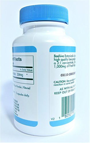 Beehive Botanicals Royal Jelly Capules-1000 Mg-100 Count