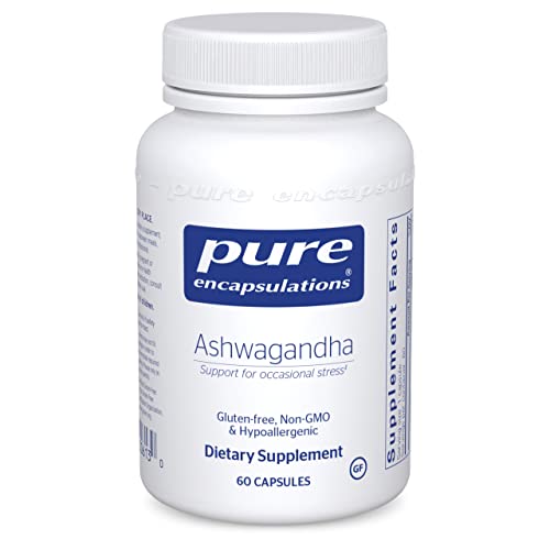 Pure Encapsulations Ashwagandha | Supplement for Thyroid Support, Joints, Adaptogens, Focus, and Memory* | 60 Capsules