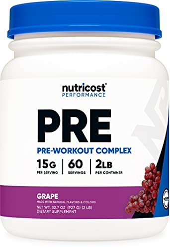 Nutricost Pre-Workout Complex Powder Grape (60 Serv)