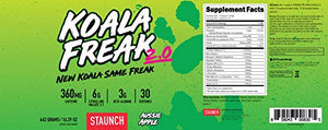 Staunch Koala Freak 2.0 Pre-Workout (Aussie Apple) 30 Servings - Effective Pre-Workout Powder