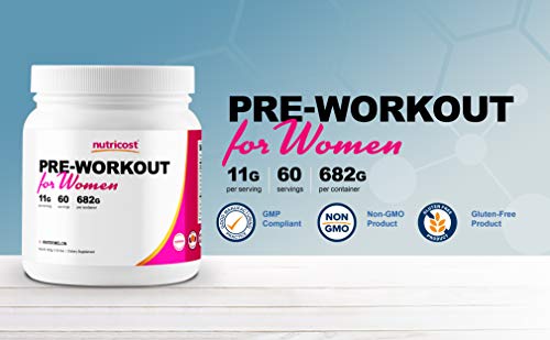 Nutricost Pre-Workout Powder for Women Watermelon (60 Serv)