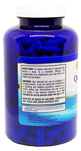 S Superior Health Quercetin 500mg per Capsule, 200 Capsules