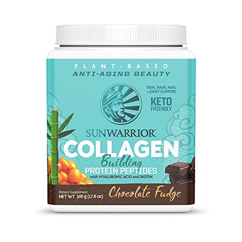 Sunwarrior Vegan Collagen Building Protein Peptides with Hyaluronic Acid & Biotin (Chocolate)(Vegan)
