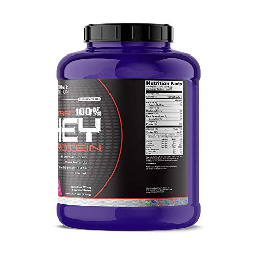 Ultimate Nutrition Prostar Whey Protein Powder of Isolate Concentrate Peptides Blend – Low Carb and Sodium, Keto Friendly, 25 Grams of Protein and 6 Grams of BCAAs - 80 Servings, Peanut Butter &Jelly, 5.28 Pounds