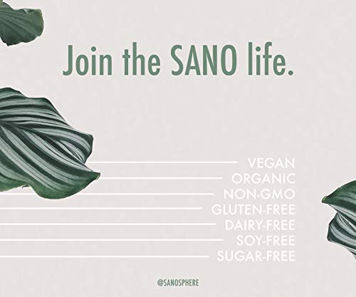 SANO Organic Cacao Chocolate Plant Based Protein Powder, Vegan, Keto Friendly, Low Net Carbs, Non Dairy, Gluten Free, Sugar Free, Lactose Free, Soy Free, Non-GMO, 28 Single Serving Packets