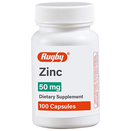 Rugby Zinc 50 mg, 100 Count Capsules