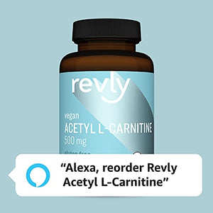 Amazon Brand - Revly Acetyl L-Carnitine, 500 mg, 100 Tablets, Vegan