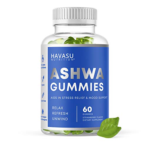 Havasu Nutrition Ashwagandha Gummies Stress Relief Gummy Vitamins | Anti Anxiety Supplements Designed to De-Stress & Calm | World's First Chillest Ashwa Gummy | 1500 mg Ashwagandha; 60 Veggie Gummies