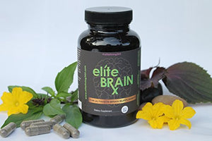 All Natural Brain Supplement – Increases Clarity, Improves Memory & Mood, Boosts Focus & Intelligence - Scientifically Formulated Nootropic for Cognitive Enhancement - Ginkgo Biloba - Elite BrainRx
