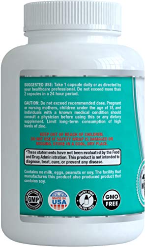 Vita Miracle Zinc Citrate 30mg - Boost Immune System Adults Kids Safe Immune Supplement Support Vitamin Alternative to Lozenge Liquid and Chewable Tablets