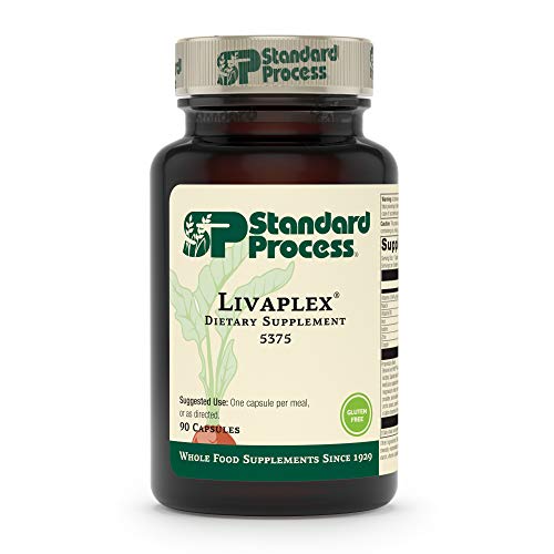 Standard Process Livaplex - Whole Food Bowel, Digestion and Digestive Health, Liver Health and Gallbladder Support with Spanish Black Radish, Betaine Hydrochloride, and Organic Carrot - 90 Capsules