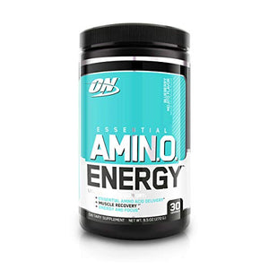 Optimum Nutrition Amino Energy - Pre Workout with Green Tea, BCAA, Amino Acids, Keto Friendly, Green Coffee Extract, Energy Powder - Blueberry Mojito, 30 Servings