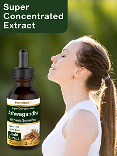 Ashwagandha Root Liquid Extract | 2 fl oz | Alcohol Free Tincture | Vegetarian, Non-GMO, Gluten Free Supplement | by Horbaach