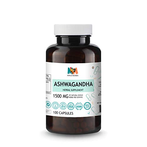 Ashwagandha Tincture - Organic Withania Somnifera Liquid Extract Promoting Stress Relief, Brain & Heart Function - Alcohol-Free Herbal Drops for Energy - Vegan, Non-GMO - 2 fl. Oz (100 Capsules)