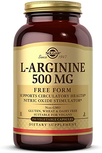 Solgar – L-Arginine 500 mg, 250 Vegetable Capsules