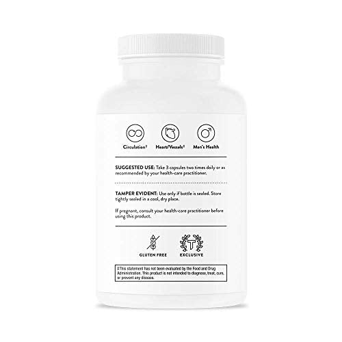 Thorne Research - Perfusia Plus - Sustained-Release L-Arginine Plus Cofactors to Support Heart Health, Nitric Oxide Production, and Optimal Blood Flow - 180 Capsules