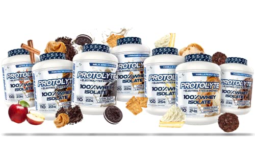 VMI Sports | ProtoLyte Whey Isolate Protein Powder | Low Calorie Whey Protein Powder for Weight Loss | Protein Powder for Muscle Gain | Digestive Enzymes | Non-GMO (Milk and Cookies, 4.6 Pounds)