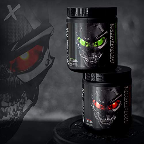 JNX Sports The Shadow! Hard Core Preworkout, A Better Pre Workout Stimulant - Electric Energy, Hypnotic Mental Focus, Superhuman Strength, 350mg of Caffeine, Men & Women | Fruit Punch | 30 SRV